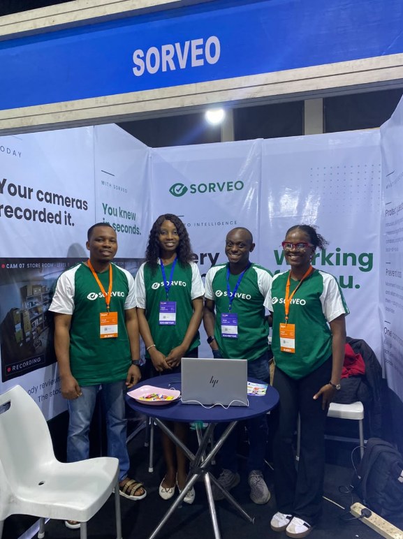 The Sorveo team at Stand F17, Hotel Expo Nigeria 2026, Landmark Centre, Lagos
